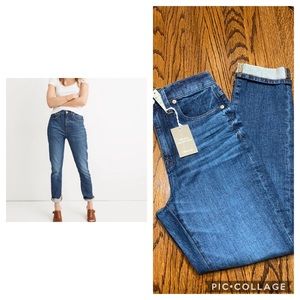 NWT Madewell The High-Rise Slim Boyjean, 26